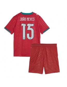Portugal Joao Neves #15 Replika Hemmakläder Barn VM 2026 Kortärmad (+ byxor)